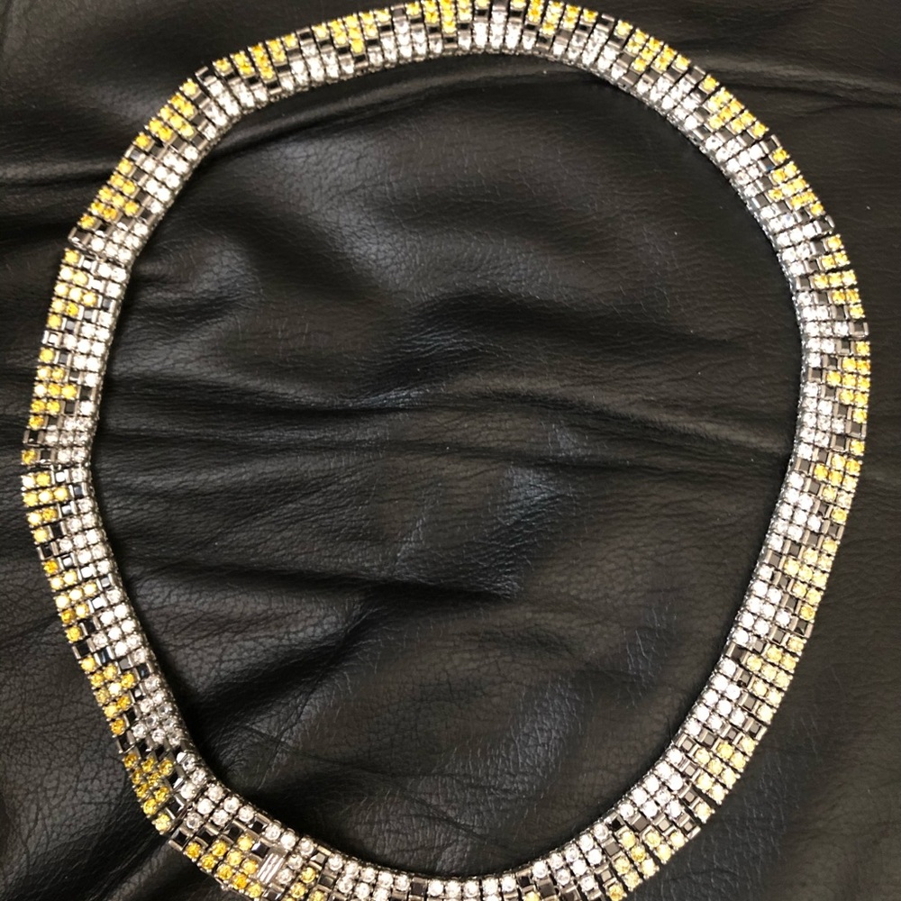 Sterling silver Bling Rhinestone unique necklace
